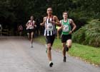 James Lewis (Shaftsbury Barnet) leads James McCarthy (Chiltern harriers AC) on the first leg of the under-17 men.